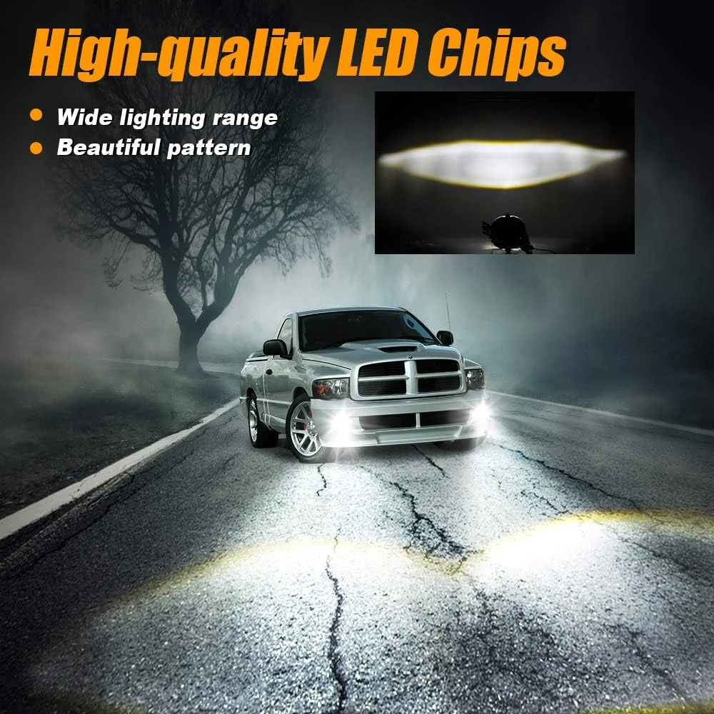 Car Accessories LED Fog Driving Lamp DRL Daytime Running Light for Dodge RAM 1500 2500 3500 2002 2003 2004 2005 2006 2007 2008