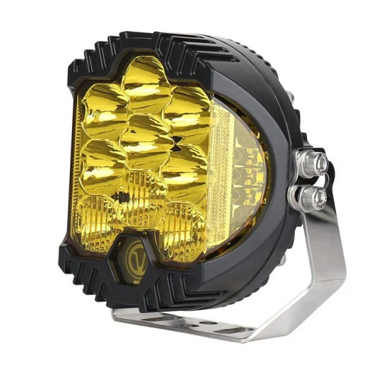 5inch White Yellow Amber Driving Fog Offroad Bumper Dual Side Shooter LED Work Light for Truck